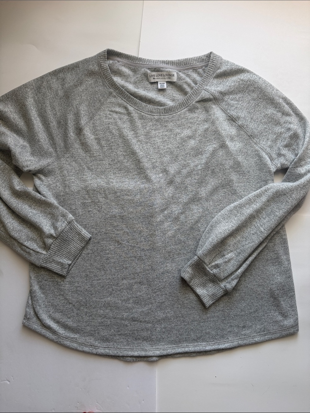 Karen Neuburger Live Love Lounge Light Heather Gray Pullover XXL/EEG loungewear